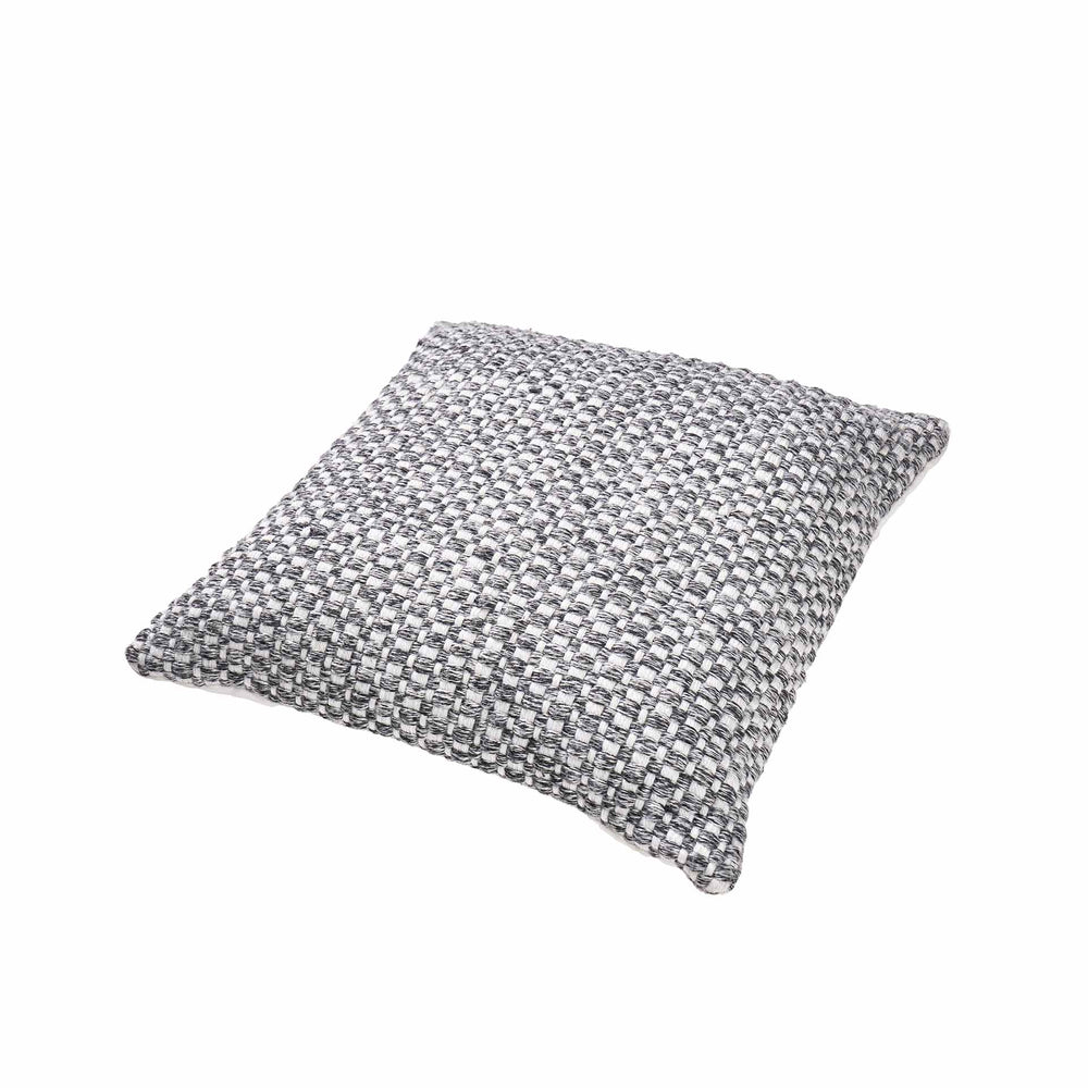 Indoor Outdoor Recycled Graphite Basket Weave Design Scatter Cushion