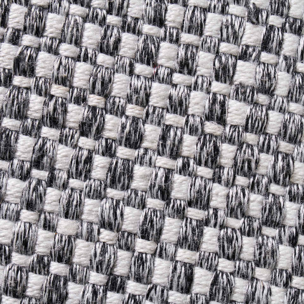 Indoor Outdoor Recycled Graphite Basket Weave Design Scatter Cushion