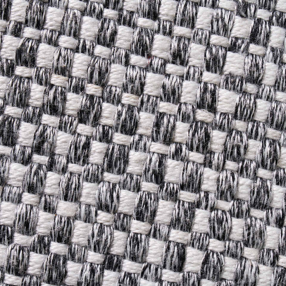 Indoor Outdoor Recycled Graphite Basket Weave Design Scatter Cushion