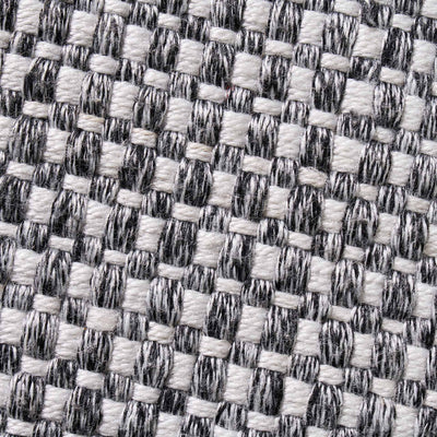 Indoor Outdoor Recycled Graphite Basket Weave Design Scatter Cushion
