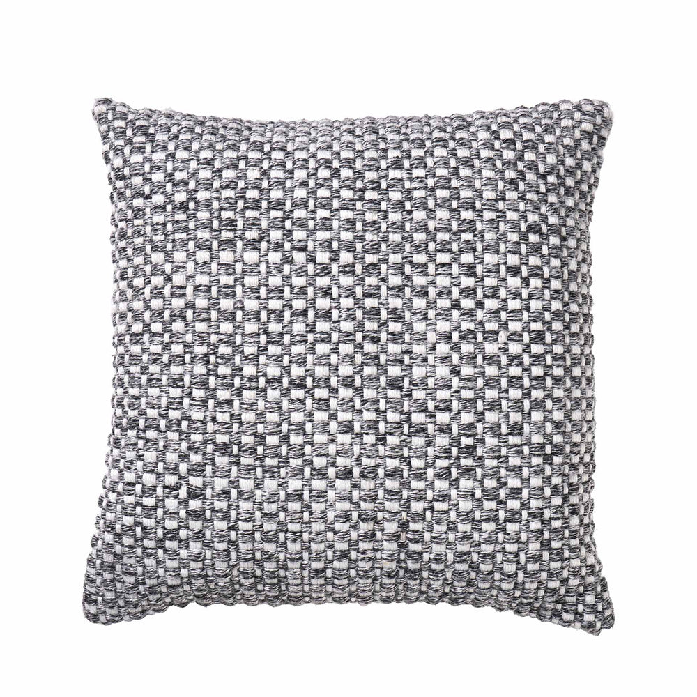 Indoor Outdoor Recycled Graphite Basket Weave Design Scatter Cushion