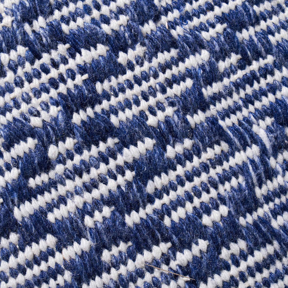 Indoor Outdoor Recycled Denim Blue Ikat Design Scatter Cushion