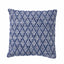 Indoor Outdoor Recycled Denim Blue Ikat Design Scatter Cushion