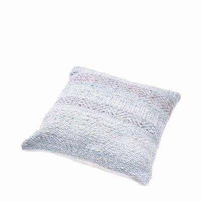 Indoor Outdoor Recycled Aqua Blue Inca Design Scatter Cushion