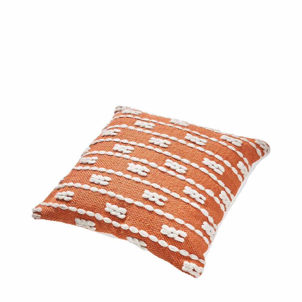 Indoor Outdoor Recycled Terracotta  Braid Design Scatter Cushion