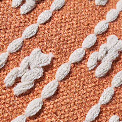 Indoor Outdoor Recycled Terracotta  Braid Design Scatter Cushion