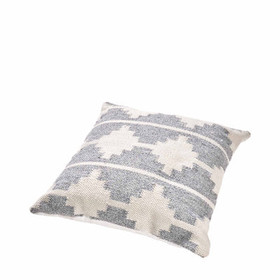 Indoor Outdoor Recycled Grey Moroccan Design Scatter Cushion