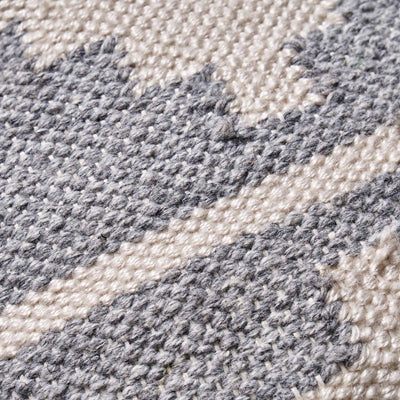 Indoor Outdoor Recycled Grey Moroccan Design Scatter Cushion