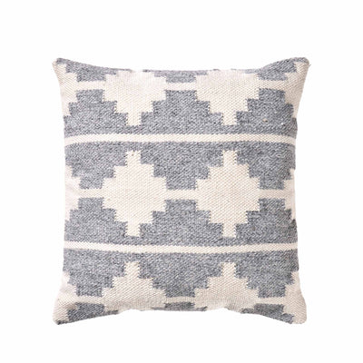 Indoor Outdoor Recycled Grey Moroccan Design Scatter Cushion
