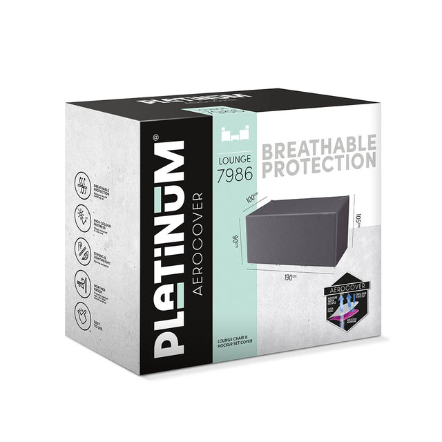 Outdoor Seating Chair & Hocker Set Aerocover 190