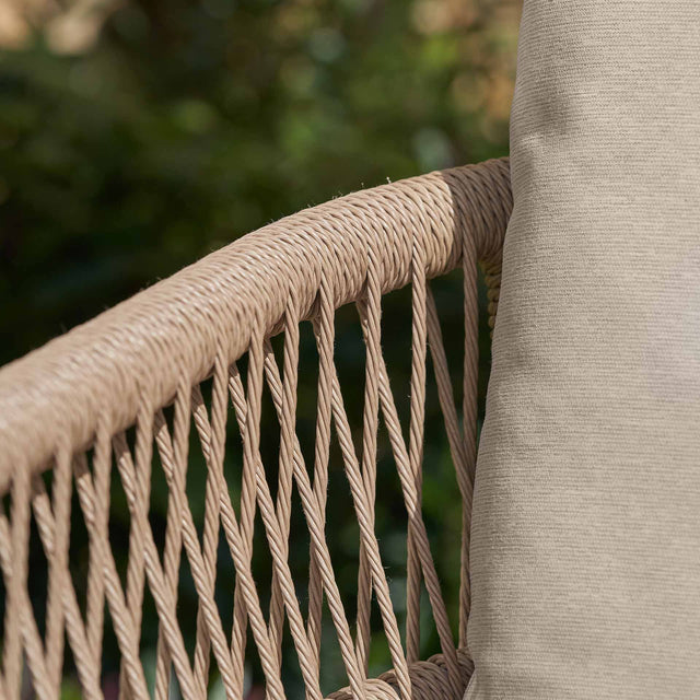 Oia Natural Woven Outdoor 3 Seater Sofa