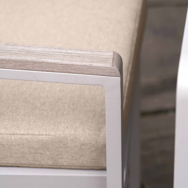 Amari Latte Outdoor Corner Seating Set with Adjustable Table