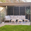 Amari Latte Outdoor Corner Seating Set with Adjustable Table