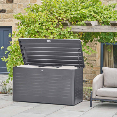 Rhodes Anthracite Outdoor Large Cushion Box