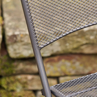 Café Latte Grey Outdoor Folding Bistro Set
