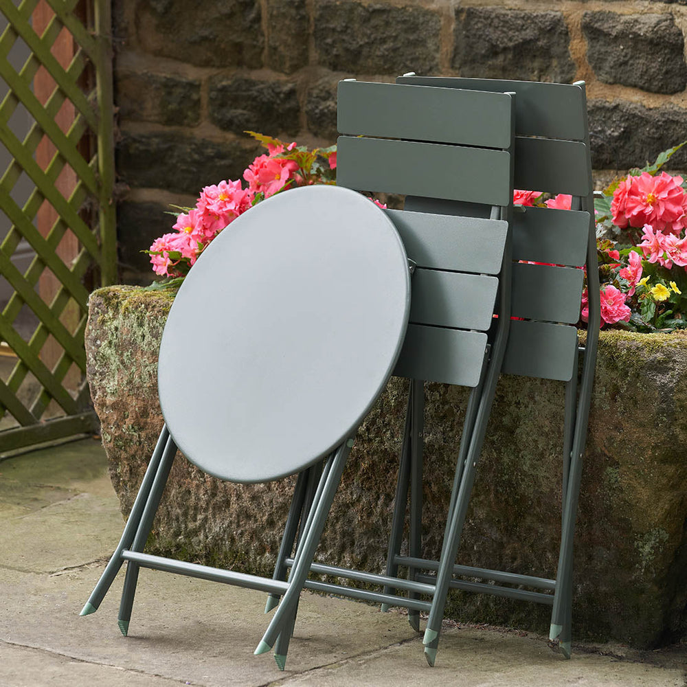 Rapallo Moss Green Outdoor Bistro Set