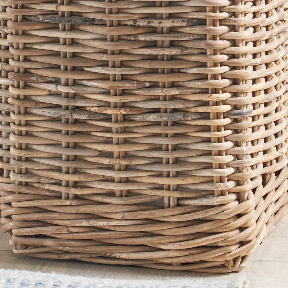 Medan Grey Kubu Lined Baskets S/2