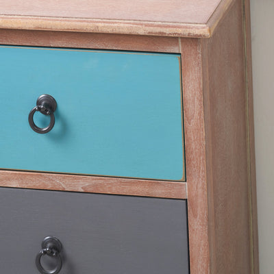 Staten 3 Drawer Pine Wood Bedside Table Set Of 2