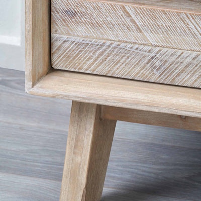 Herning Sand Wash Acacia Wood Bedroom Furniture Set