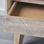 Herning Sand Wash Acacia Wood 3 Drawer Bedside Table Set Of 2