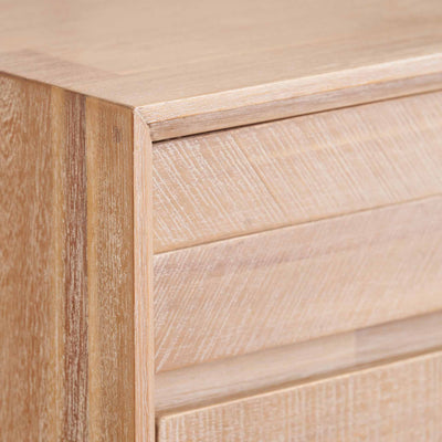 Herning Sand Wash Acacia Wood Chest Of Drawers | Ruma