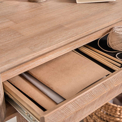 Herning Sand Wash Acacia Wood Bedroom Furniture Set