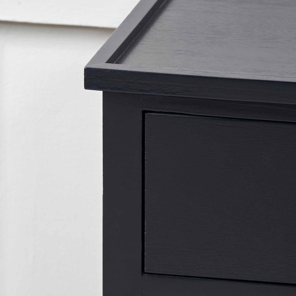 Bloomsbury Black Wood Bedroom Furniture Set