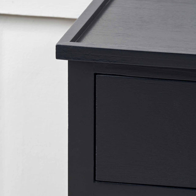 Bloomsbury Black Wood Bedroom Furniture Set