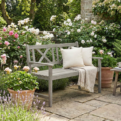 Richmond Antique Grey Outdoor 2 Seater Bench