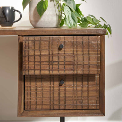Massimo Acacia Wood 2 Drawer Coffee Table