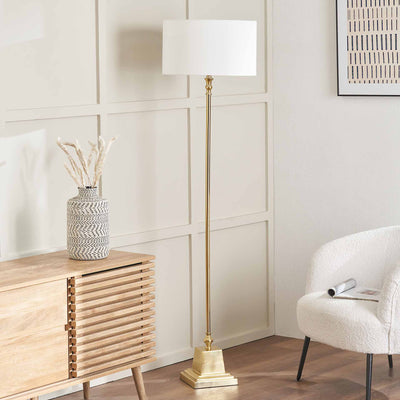 Caesar Slim Gold Floor Lamp Base