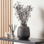 Lois Textured Volcanic Effect Grey Stoneware Vase