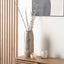 Cara Grey Face Tall Stoneware Vase | Ruma