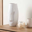 Cara White Face Design Stoneware Vase | Ruma