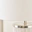 Audra White Wash Wood Column Table Lamp