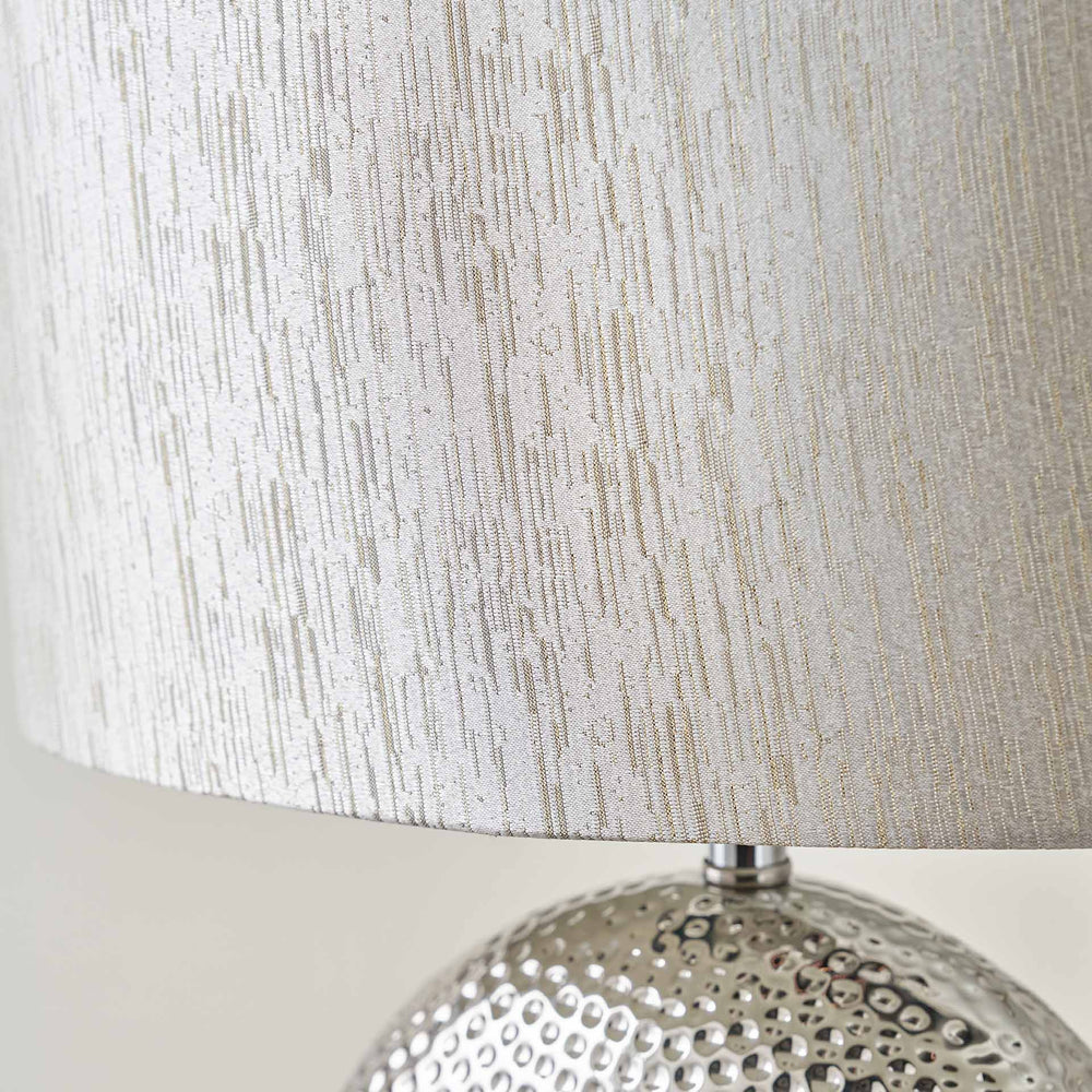 Morgan Silver Textured Ceramic Table Lamp Set Of 2