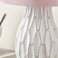 Lloyd Geometric White Stoneware Table Lamp Base