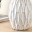 Lloyd Geometric White Stoneware Table Lamp Base