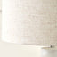 Dandelion White Ceramic Bedside Table Lamp Set Of 2