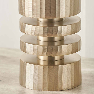 Emmett Champagne Gold Stacked Table Lamp Base