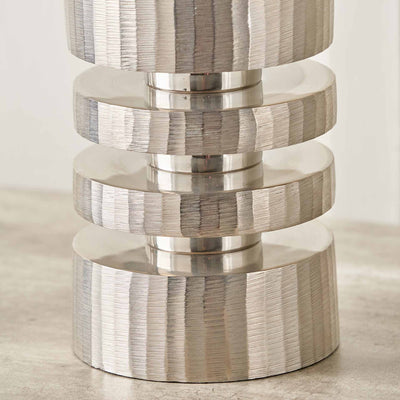 Emmett Silver Stacked Table Lamp Base