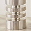 Emmett Silver Stacked Table Lamp Base