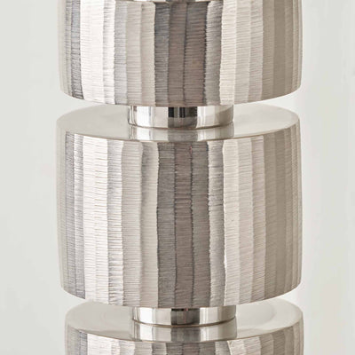 Emmett Silver Stacked Table Lamp Base