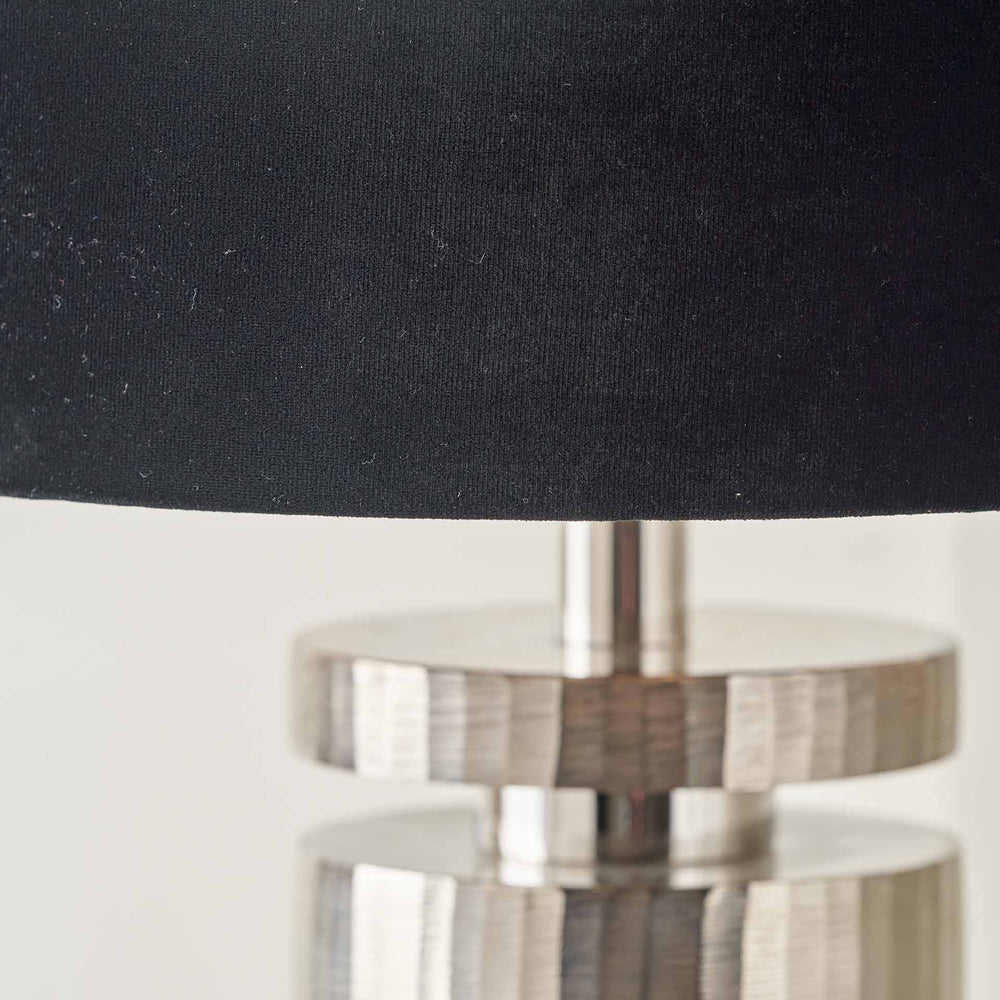 Emmett Silver Stacked Table Lamp Base