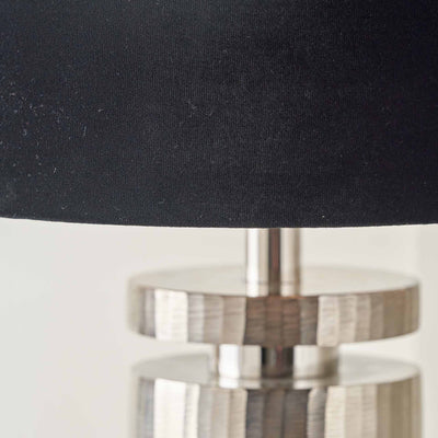 Emmett Silver Stacked Table Lamp Base