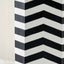 Miguel Black and White Chevron Hand Painted Table Lamp Base