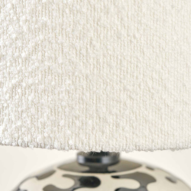 Elka Black and White Coral Ceramic Table Lamp