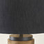 Atticus Brass and Black Textured Table Lamp Base