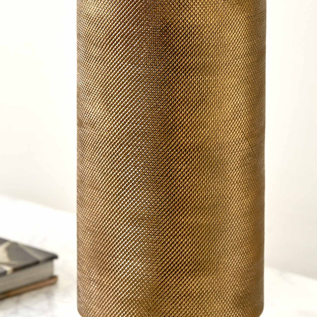 Atticus Brass and Black Textured Table Lamp Base