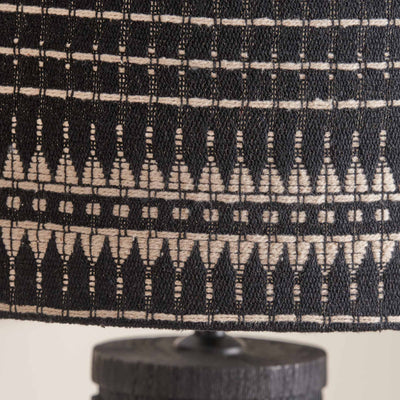 Loire Black Wood Tall Table Lamp Base
